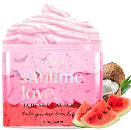OLIVIA PRIMAVERA - Scrub corpo per le donne di Olivia Beauty - Body Self Love Formula esfoliante completamente naturale con ingredienti biologici