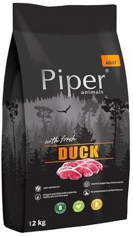 Foder Dolina Noteci Piper Animals Vuxen Anka 12 kg