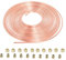 Tubo de Freno de Acero Recubierto 10m Ø3/16 (4,75mm), Kit de Tubería de Línea de Freno General para Coche con 20 Tuercas por Poweka