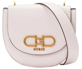 GUESS Fleet Mini Saddle Crossbody Bag Stone