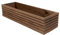 BOGATECO Jardinera de madera | Jardinera | Maceta 64 x 20 x 14,5 cm | Maceta para el hogar jardín balcón terraza | Maceta con inserto de plástico | impregnada | marrón oscuro