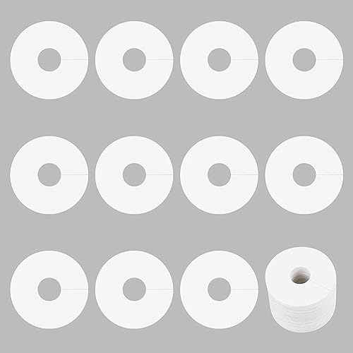 FINGERINSPIRE 150 targhette con nome per bicchieri da vino, pennarelli in carta, con diametro di 70 mm, rotonde, bianche, per gli ospiti delle feste