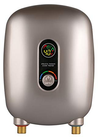 Chauffe-Eau Instantané Électrique sans Réservoir, Chauffe-eau électrique sur évier, Chauffe Eau sous Évier pour Cuisine, Garage, Chauffage Rapide, 6500W