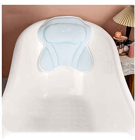 BLuVLy Luxus-Badewannenkissen mit starken Saugnäpfen – ultimativer Komfort für Badewannen, Spas und Duschen (blau)