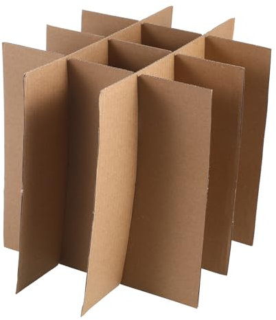 HONMEET Shipping Carton Dividers Moving Box Divider Inserts Cardboard for Boxes Glassware Dish Packing Shipping