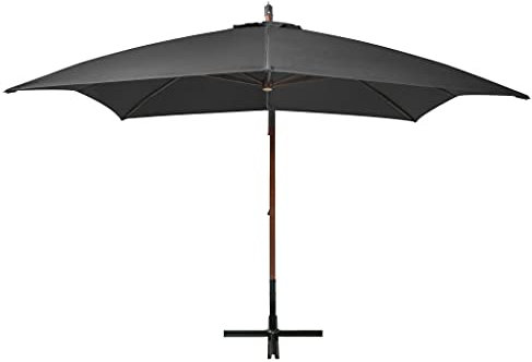 Hovothy Gartenschirm Balkon-Sonnenschirm Terrassenschirm Marktschirm Hochwertigen Parasol Strandschirm Stilvollen und Praktischen Design UV-beständigem Schirmdach Anthrazit 300x280 cm