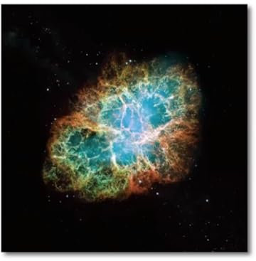 Hubble-Bild, Universum-Kunstposter, Krebsnebel-Drucke, Hubble-Teleskop, Weltraum-Leinwandgemälde, Wissenschaft, Wandkunst, Bild, Heimdekoration, 50 x 50 cm, ungerahmt
