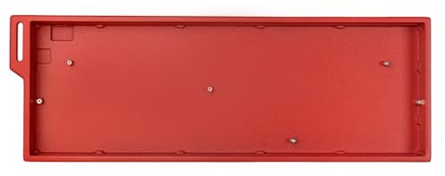 Sumgsn Funda de Teclado de Aluminio H60 60% roja, Carcasa de Teclado Personalizada Compatible con teclados wooting Rakka 61/64 Teclado mecánico