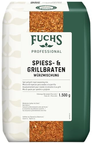 Fuchs Professional - Mix di spezie per spiedini e grigliate | 1500 g | Sacchetto grande | Per professionisti Ho.re.ca e ristoranti
