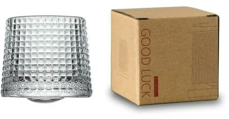 DaBingDian Vasos de Whisky giratorios con Base de 360 Grados, Copa de Ron de Cristal para cócteles y Bebidas.