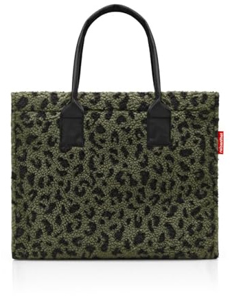 reisenthel daily shopper teddy leo olive – Moderner, geradliniger Shopper für jeden Anlass - praktische Handtasche, groß genug für Ihre Einkäufe und Ihre Alltagsgegenstände