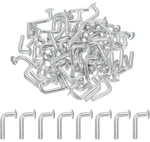 QUARKZMAN Perno Seguridad Universal Para Estanterías M6x50mm Pasador Para Estanterías Perno Seguridad Para Estanterías Con Cabeza Redonda Accesorio Para Sistema Estanterías Para Paquete 100