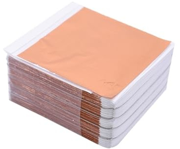 Generisch 100Pcs Imitation Gold Splitter Kupfer Folie Papiere Blatt Flake Vergoldung Blätter for Nagel Hochzeit Party Wohnkultur Für Möbel Dekoration, DIY Crafting(Color 5)