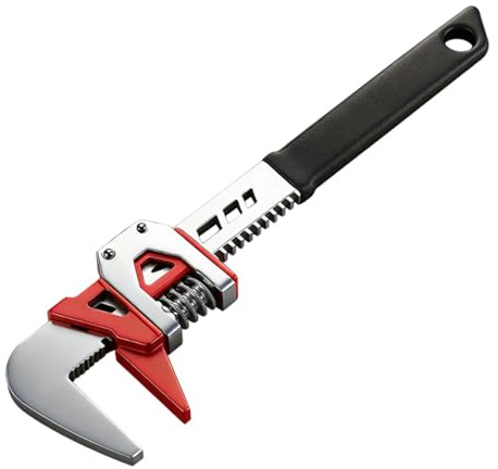 Baoblaze Chiave per tubi regolabile, portatile, robusta, multiuso, professionale, apertura della ganascia da 0 a 75 mm per riparazioni domestiche, idraulici,