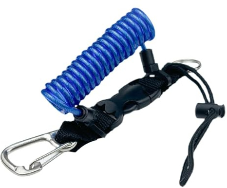 mophrati Longe de plongée Robuste avec Sangle en Nylon réglable, offrant Une Grande résistance pour la Photographie sous-Marine et la plongée en apnée, Bleu, 30 x 7.5 cm