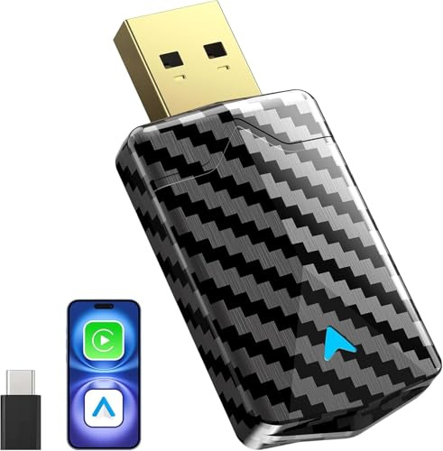 CODONOVA Adaptador CarPlay inalámbrico y Android Auto (Glossy)
