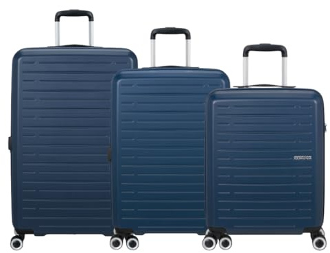 American Tourister TROLLEY AEROJOY SET (S+M+L), Mörkblå 1247, SET (S+M+L), Klassisk
