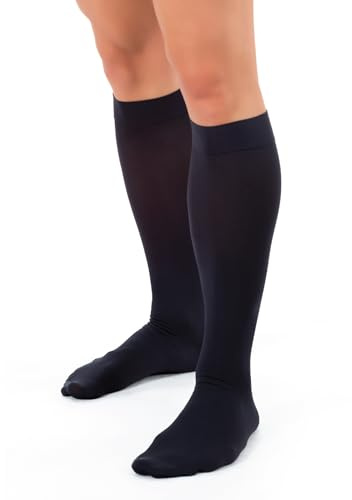 Pani TERESA MEDICA Kompressionsstrümpfe Herren Medizinische Stützstrümpfe Knielange Kompressionssocken Männer Thrombosestrümpfe Reisestrümpfe 13-21 mmHg Für Reise Flug Sport Rad Fahren Laufen