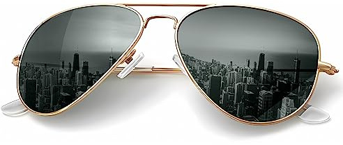 KALIYADI Classic Aviator Sunglasses for Men Women Driving Sun glasses Polarized Lens UV Blocking 58mm