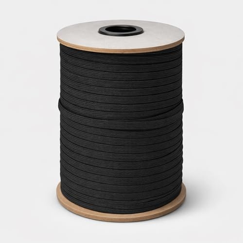 WedDecor Noir, Élastique, 100 m