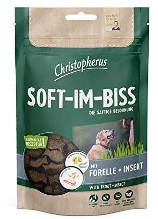 Christopherus Soft-Im-Biss mit Forelle & Insekt | 12x 125g Hundesnack