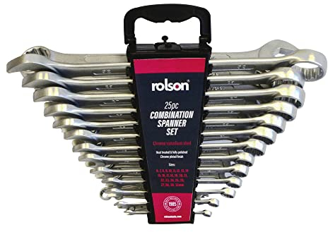 Rolson 46890 25 pc Combination Spanner Set
