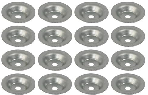 Jeu de 16 coupelles en acier zingué