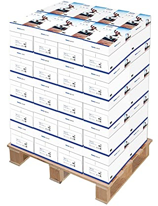 inapa Drucker-/ Kopierpapier tecno Speed: 80 g/m², A4, 1 Palette (100.000 Blatt), weiß - schnell und staufrei drucken