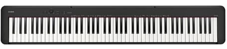 Casio CDP-S160 – 88-Key Weighted Digital Piano with Scaled Hammer Action Keyboard | Duet Mode for Students | Realistic Feel, Slim & Portable | Built-In Tones, Effects, USB-MIDI, Speakers | Black
