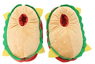 Plüsch Hamburger Pantoffeln Erwachsene Warme Winter Hausschuhe Zuhause