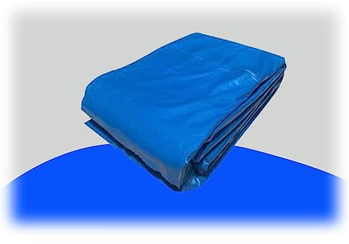Pool Membrane Teichfolie, Faltbare Undurchlässige Folie Heavy Duty Undurchlässige Membrane Leichtgewichtige Teichfolie, Glatte Oberfläche, Langlebig Und Verschleißfest ( Farbe : Blau , Größe : 4x5m )