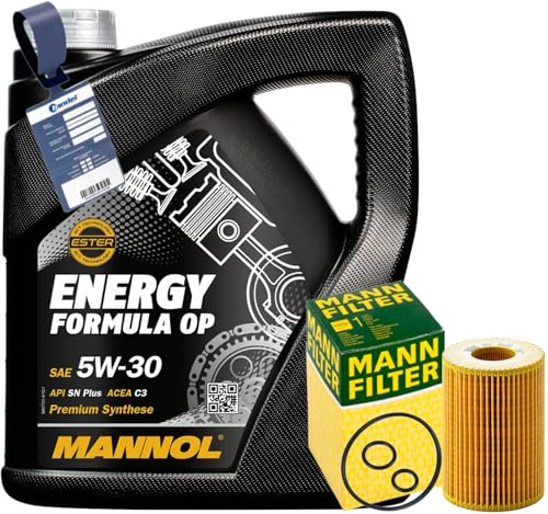 Mann Ölfilter Satz+5L Mannol 5W-30 Öl