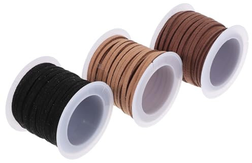 NUOBESTY 3rollen Dekoratives Lederband Für Blumensträuße Und Hochwertiges Bastelmaterial Für DIY Verpackungen Hochzeiten Und Feiern