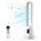 Tower Fan Bladeless with Remote Control, 38 Inch Oscillating Tower Fan, 80W, 8H Timer LED Display, 3 Speeds 3 Modes, Quiet Air Purifier for Bedroom, Kitchen, Office