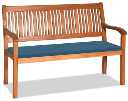 Orumrud 3CM Dicke Bankauflage Bankkissen mit Abnehmbarem Bezug,90x40x3cm rutschfeste Sitzkissen Sitzauflage Bank Sitzpolster Bankpolster Waschbare Stuhlkissen Gartenbank,Marineblau