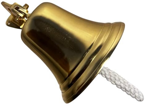 Sonnette de porte murale traditionnelle en laiton - Sonnette de bateau nautique