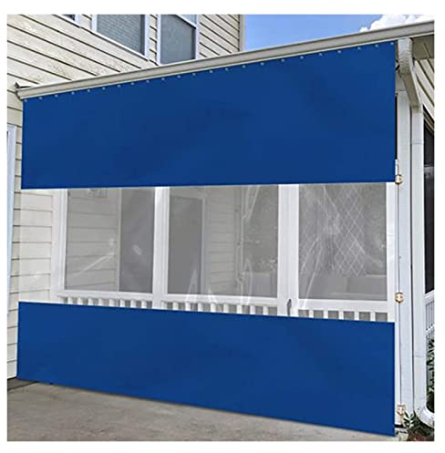 Tenda trasparente impermeabile per porta, per officina, antipolvere, multifunzione, divisorio scorrevole per lavaggio auto, magazzino, dimensioni 47 (1,8 x 2,5 m)