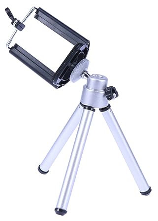 KONTONTY Treppiede Portatile Per Fotocamera e Telefono Con Regolazione Sezioni Supporto Smartphone Estensibile Piedini Antiscivolo Per Viaggi e Foto Di Gruppo