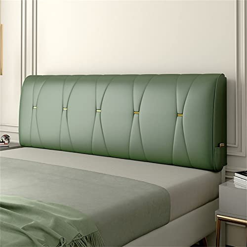 Gepolstertes Kopfteil aus Leder in voller Größe mit 10 cm Dicke, weiche Hülle für Zuhause, Schlafzimmer, Doppelbett, weiche Tasche, kein Kopfteil, Taillenpolster, 160 cm
