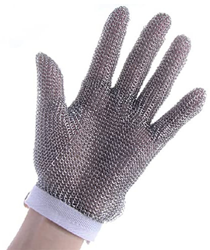 Cut Resistant Gloves, Stainless Steel Cut-proof Gloves,Food-grade Safety Chef Butcher Cut-proof Chain Mail Gloves,Woodcarving Safety Work Gloves