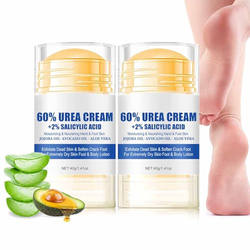 Urea Foot Cream - Hydrating Anti-Cracking,Cracked Heel Repair Cream,2025 Nya Fotkrämer för Spruckna Hälar Och Torr Hud,Återfukta Och Skydda Torra Och Förhårda Fötter (2)