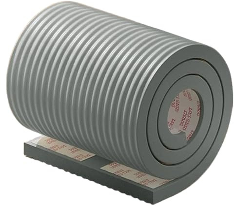 Crib Padding for Sides 79x8Self Adhesive Thickened Crib Bumper Pads 3D Padded Upholstered Wall Panels for Wall Table Cabinet Desk, Grey