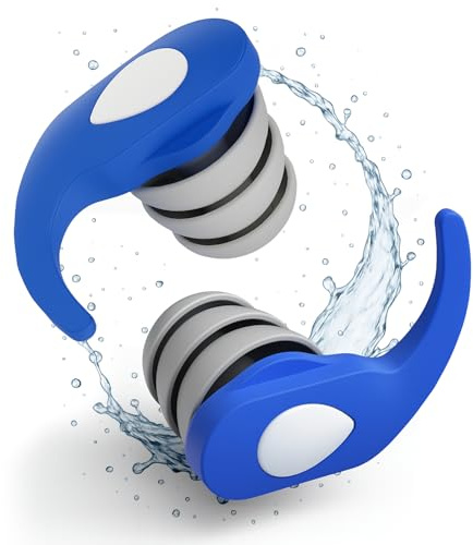 Schallwerk® Water+ Wasserdichte Ohrstöpsel – Wiederverwendbare Ohrstöpsel zum Schwimmen – Schutz vor Wasser – Ideal für Wassersportarten