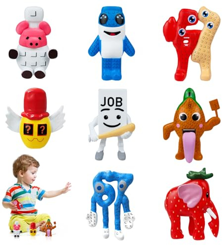 JIASHA 8 Pcs Figuras Coleccionables de pudrición Cerebral, Brainrot Italiano Juguetes, Juego de Figuras Creativas para coleccionar, Decoraciones Creativas de Escritorio, Regalos para Fans, Amigos (A)