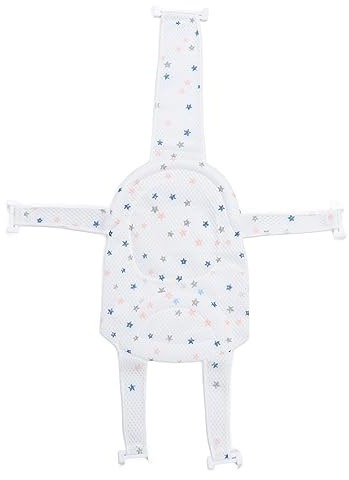 Inserto per bagnetto in rete, robusto telaio di supporto Rete universale staccabile per vasca da bagno, imbracatura per doccia, per neonato, bambino sicuro, comodo da bagno (Bianca)