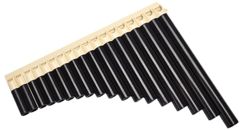 Panflöte Instrument Panflöte Für Anfänger 16 Oder 18 Pfeifen C-Dur Harzinstrument Für Erwachsene(18 tubes of brownish-black)