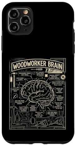 Sciure de Bois Cerveau drôle Menuisier Menuisier Travail du Bois Coque pour iPhone 11 Pro Max