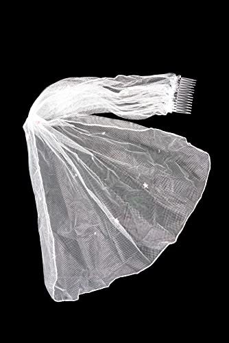 Set of 2 Veil Comb Bride To Be Hen Night Accessory Women's Wedding Bridal Veils Comb with Stars Vail Gifts for Girls