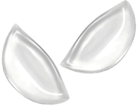 Women Soft Silicone Bra Inserts Breast Chest Enhancer Pads Push-up/Gathering for A/B/C Cup, Transparent