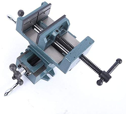 KATSU Drill Press Compound Cross Vice 160mm Industrial Strength Benchtop Pillar Bench 4 Ways Mechanic Cross Slide Vise Clamp for Workshop Milling Machine Maintenance